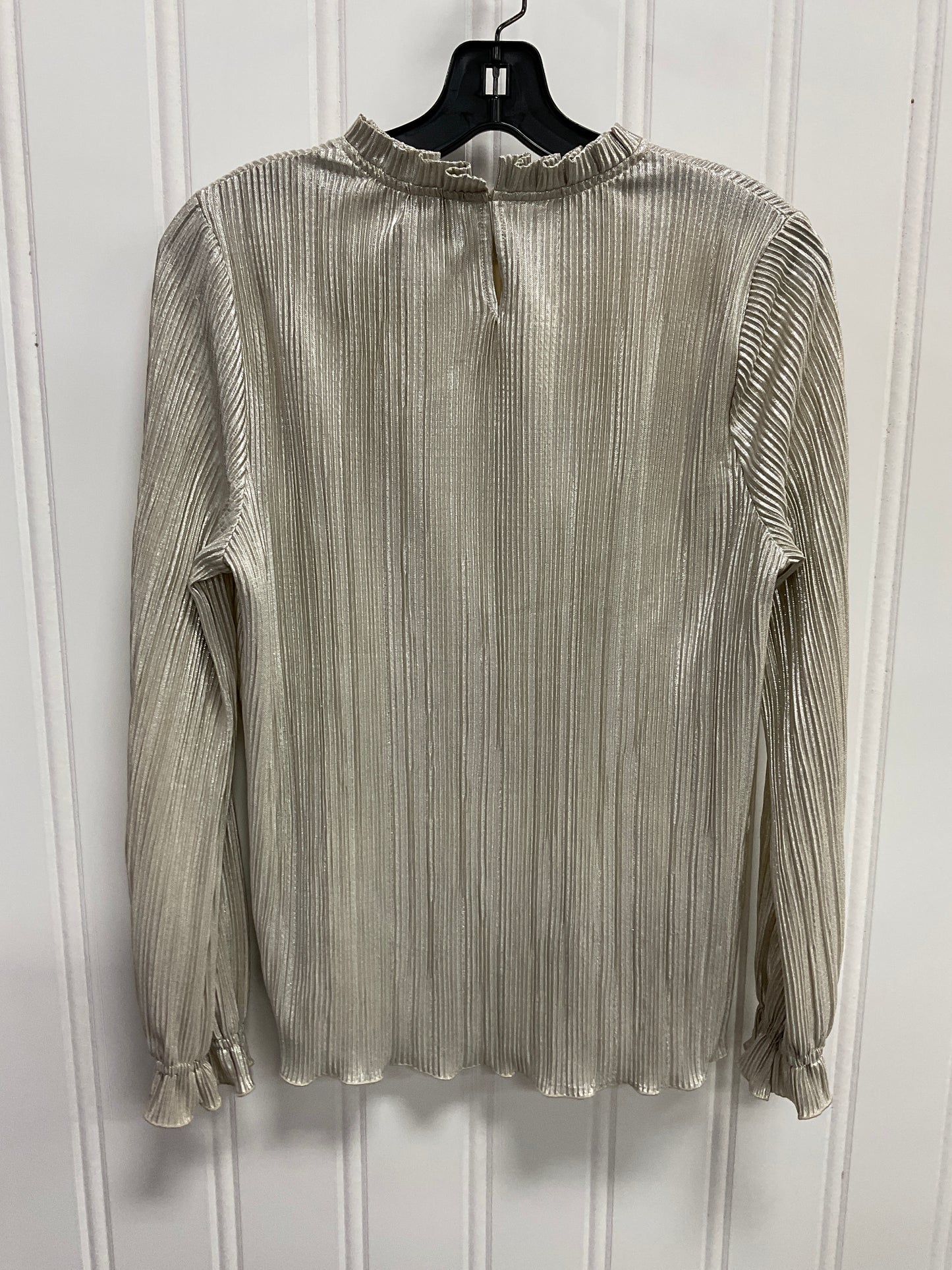 Top Long Sleeve By Adrianna Papell In Gold, Size: S