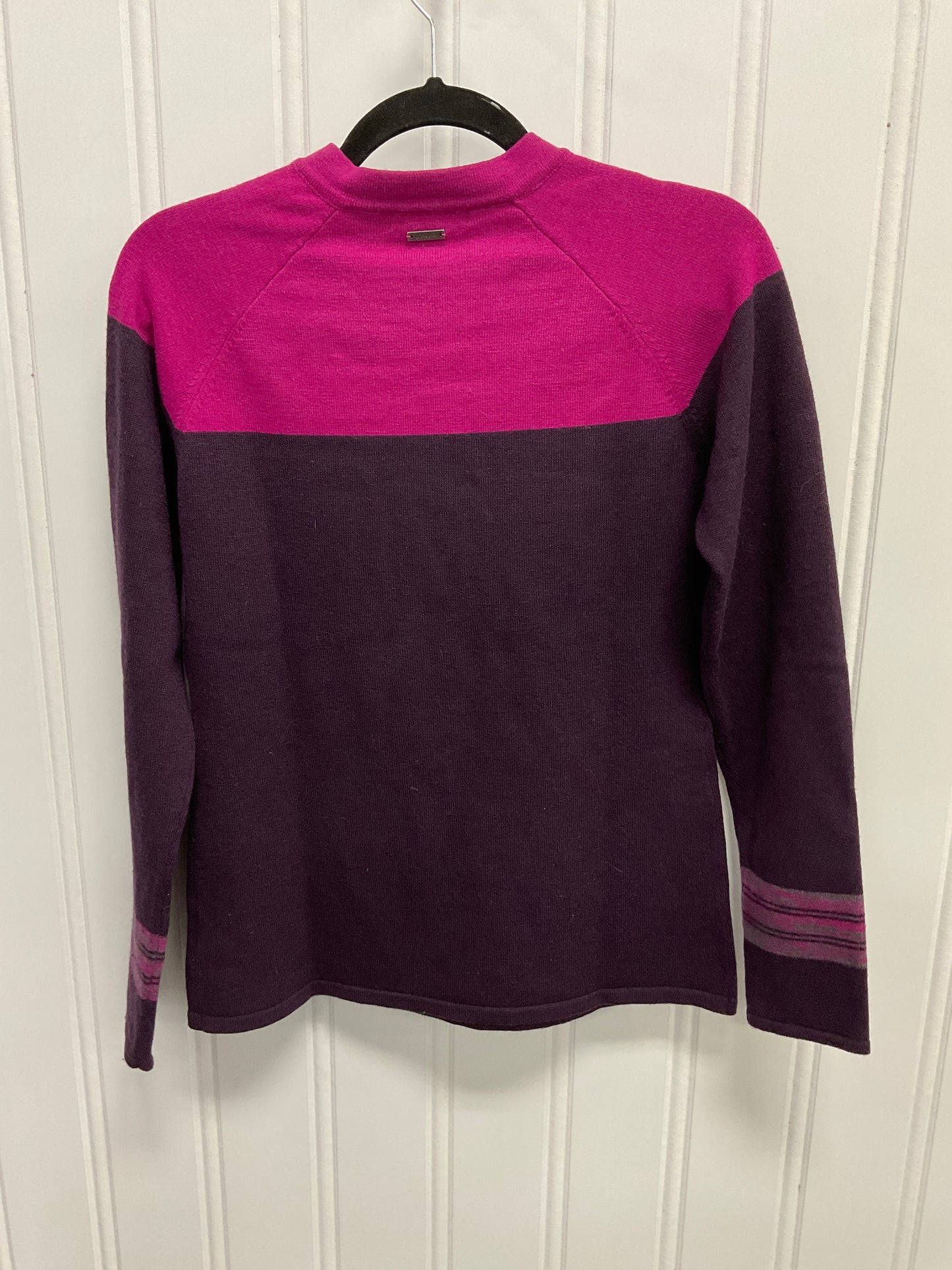 Sweater By Prana In Pink & Purple, Size: S