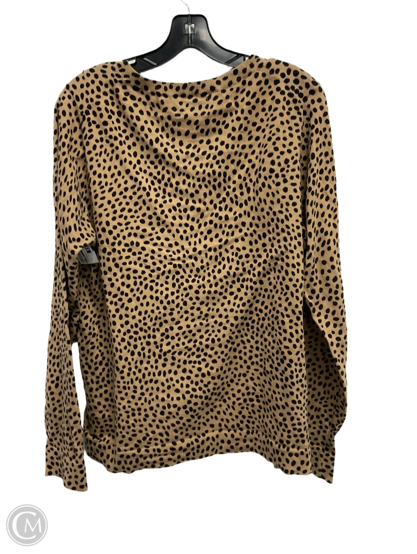 Sweater By J. Crew In Animal Print, Size: Xl