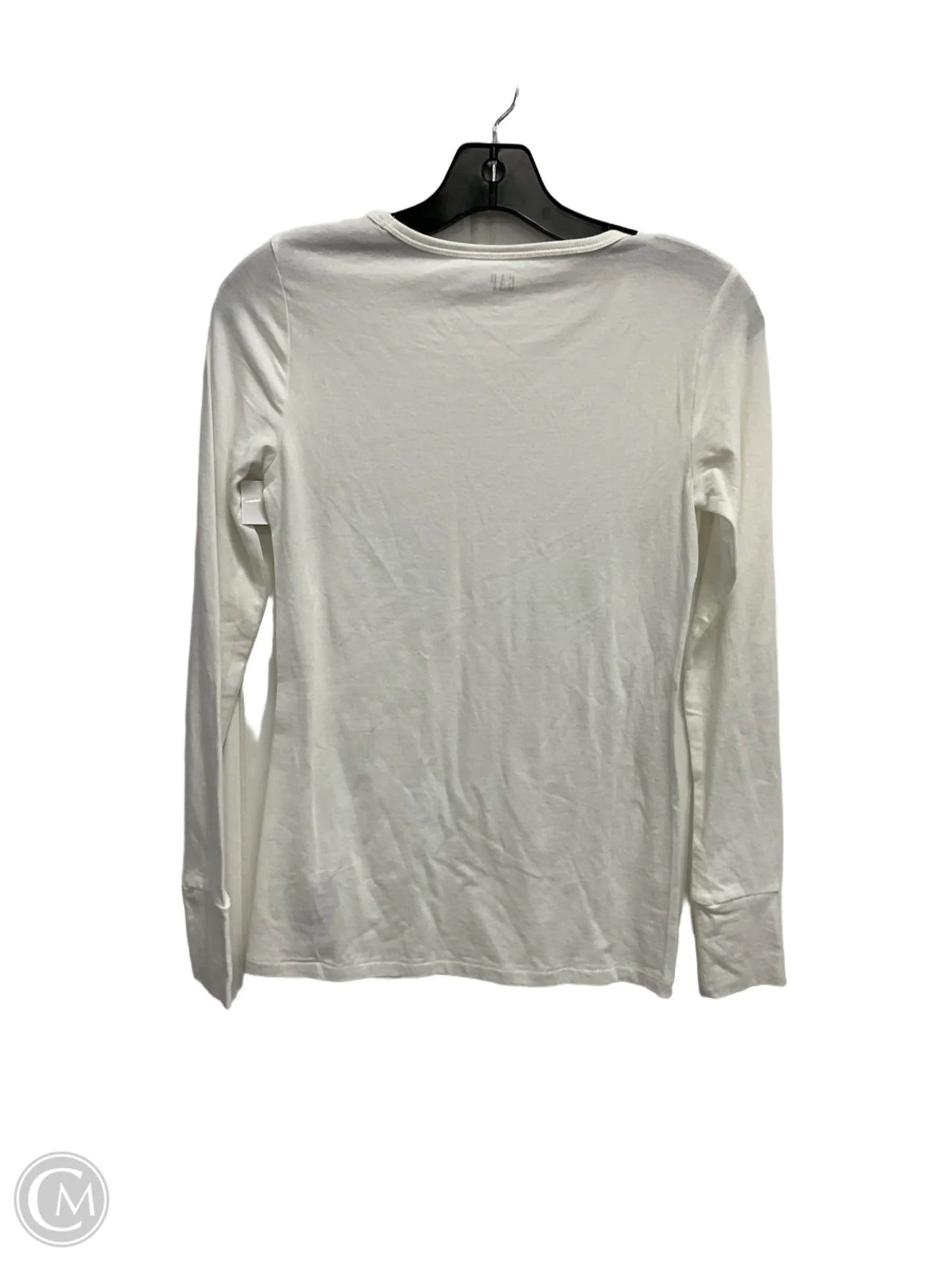 Top Long Sleeve Basic By Gap In White, Size: Xs