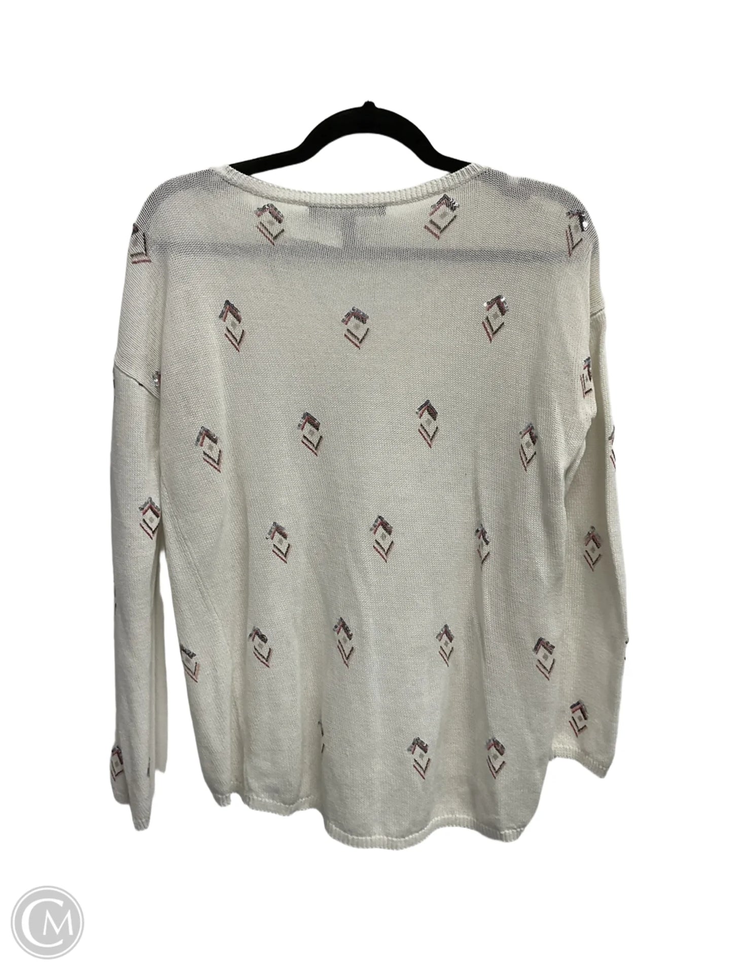 Top Long Sleeve By White House Black Market In Cream, Size: S