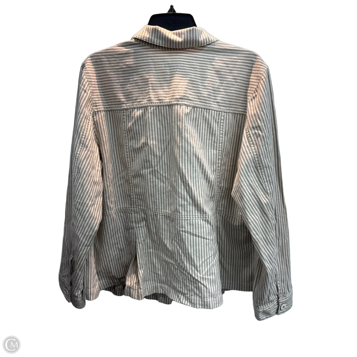 Jacket Utility By J. Jill In Tan & White, Size: Xl
