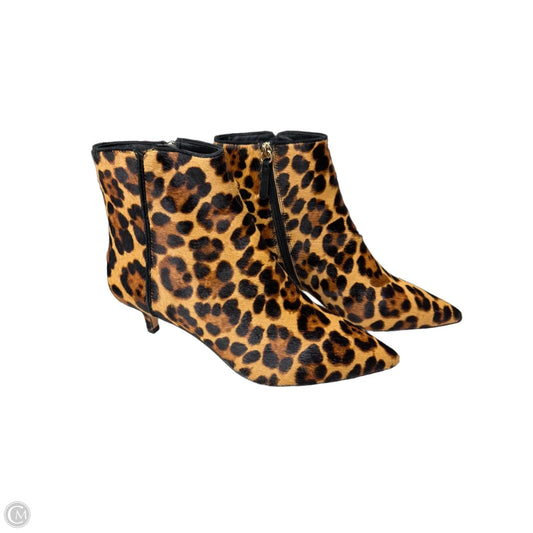 Boots Ankle Heels By J. Crew In Animal Print, Size: 7
