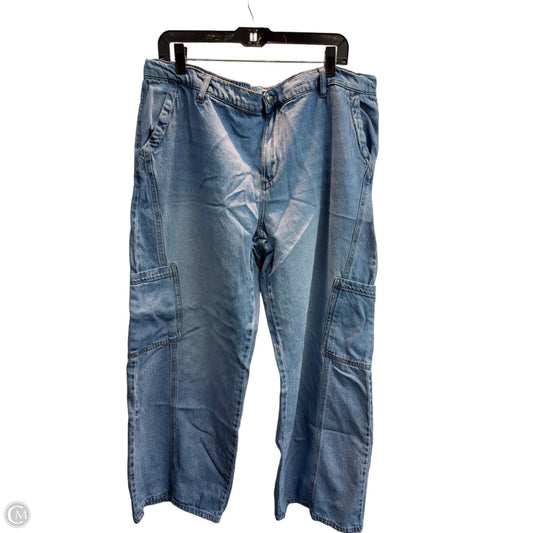 Jeans Wide Leg By Celebrity Pink In Blue, Size: 18