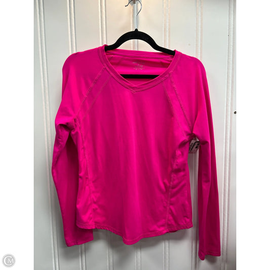 Athletic Top Long Sleeve Crewneck By Bcg In Pink, Size: M