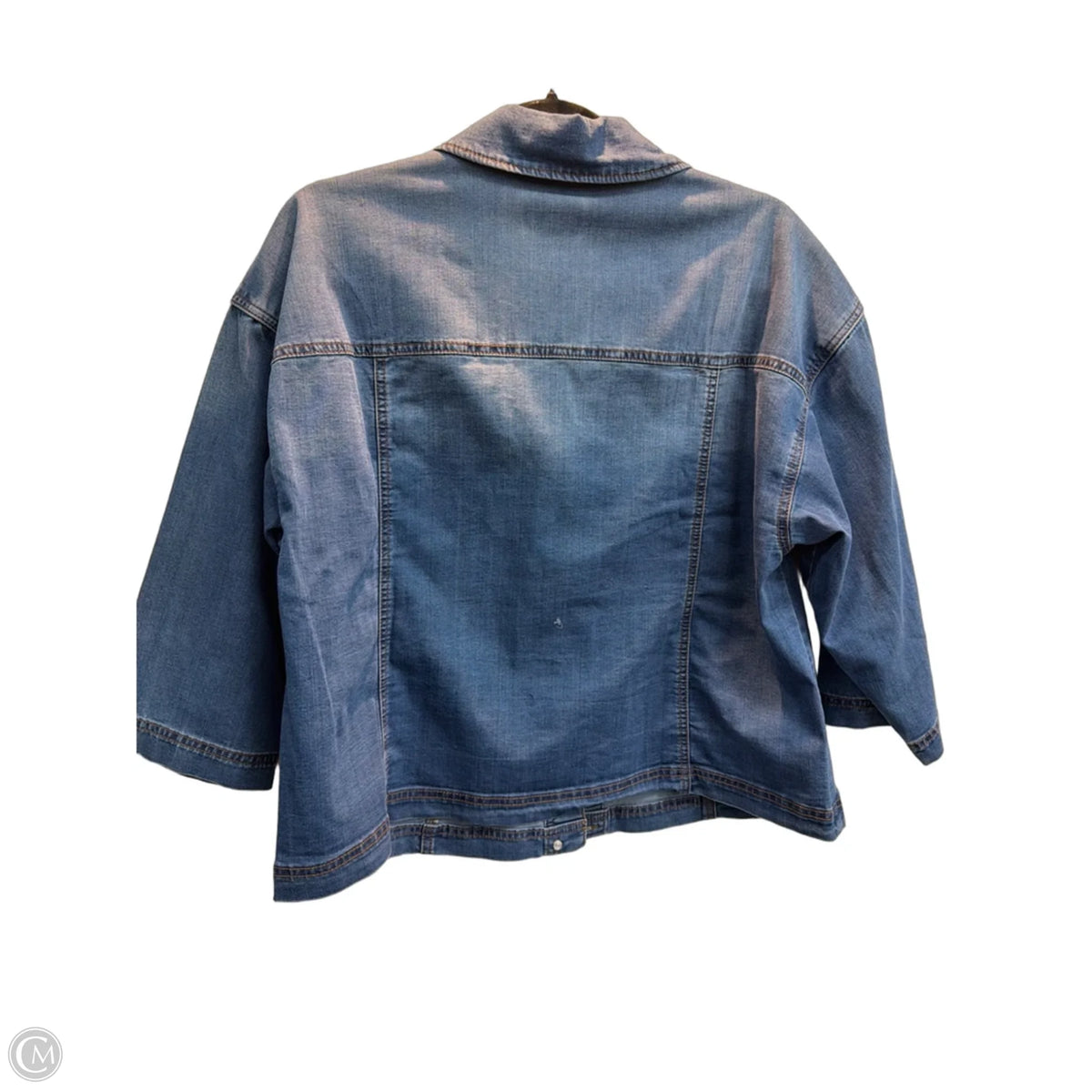 Jacket Denim By Logo In Blue, Size: L