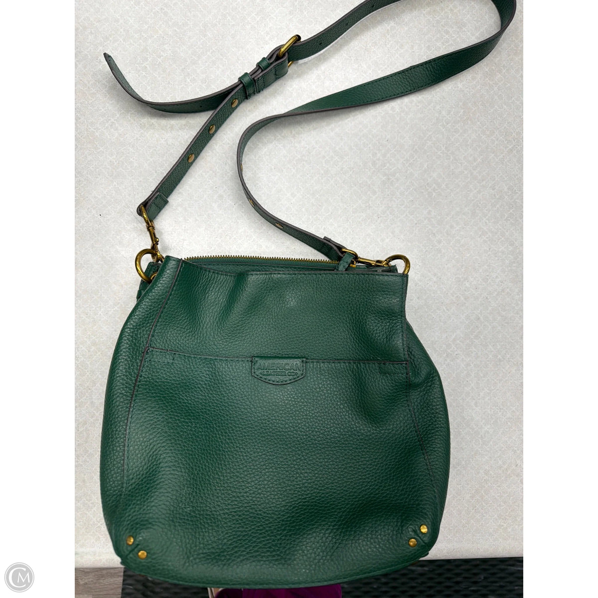 Handbag Leather By American Leather Co, Size: Medium