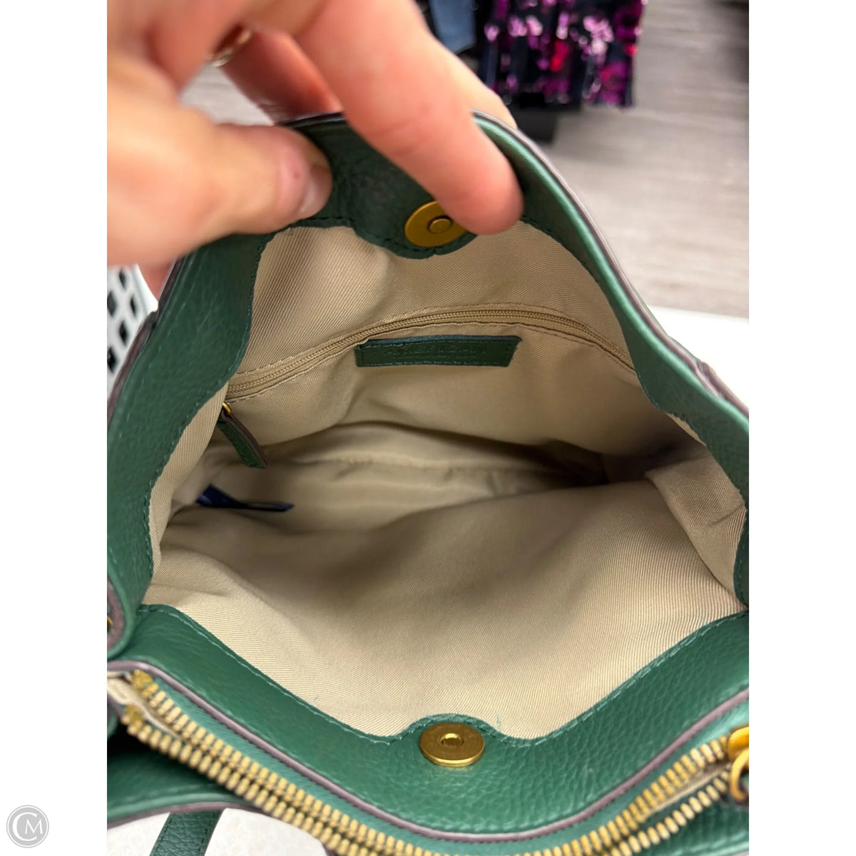 Handbag Leather By American Leather Co, Size: Medium