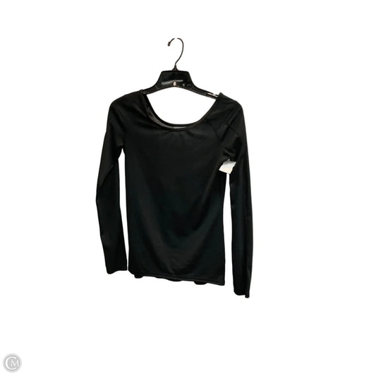 Athletic Top Long Sleeve Crewneck By Athleta In Black, Size: Xxs