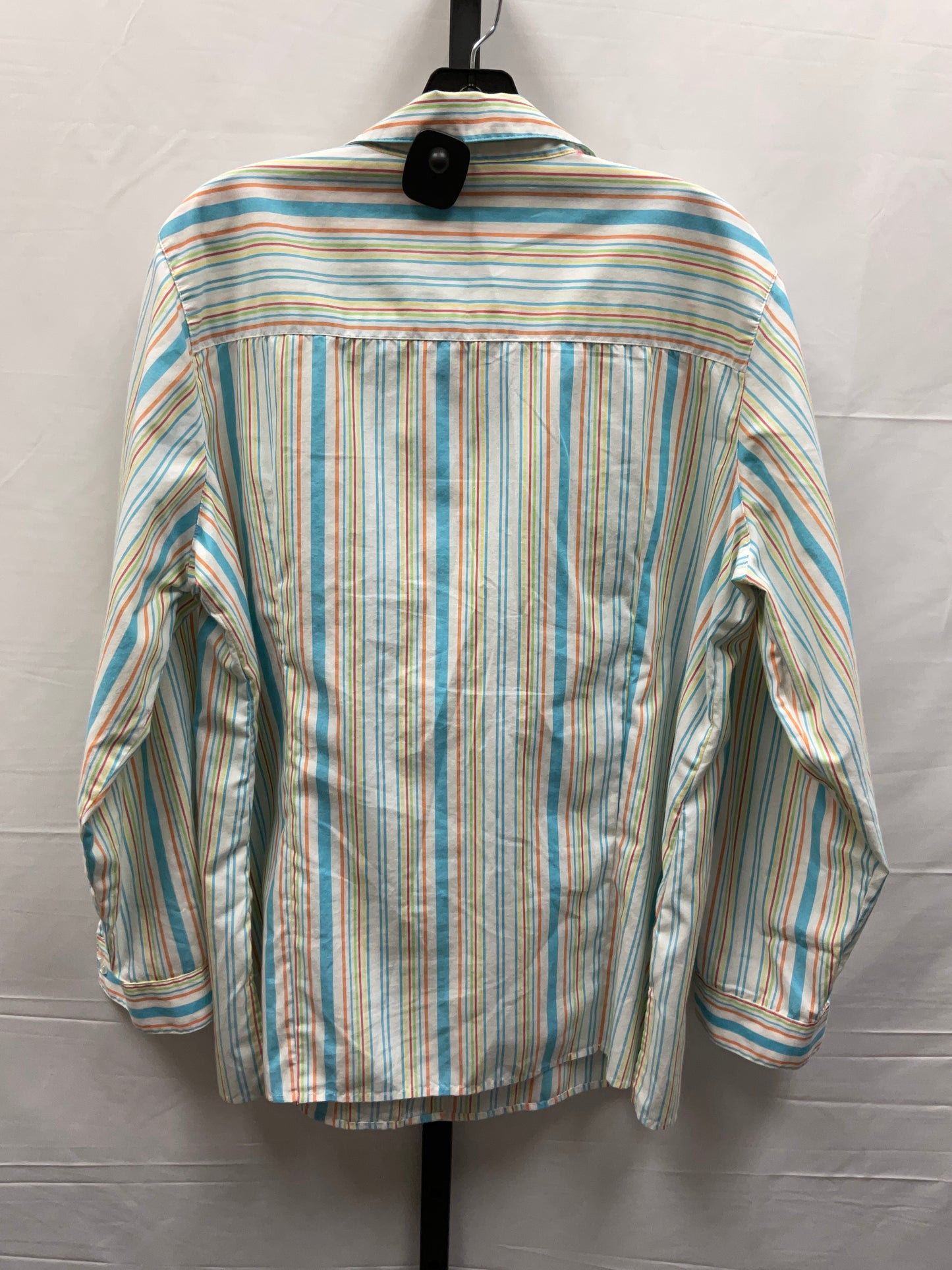 Striped Pattern Top Long Sleeve Breckenridge, Size 2x