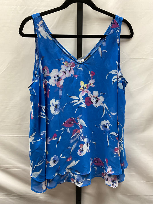 Floral Print Top Sleeveless Lane Bryant, Size Xl