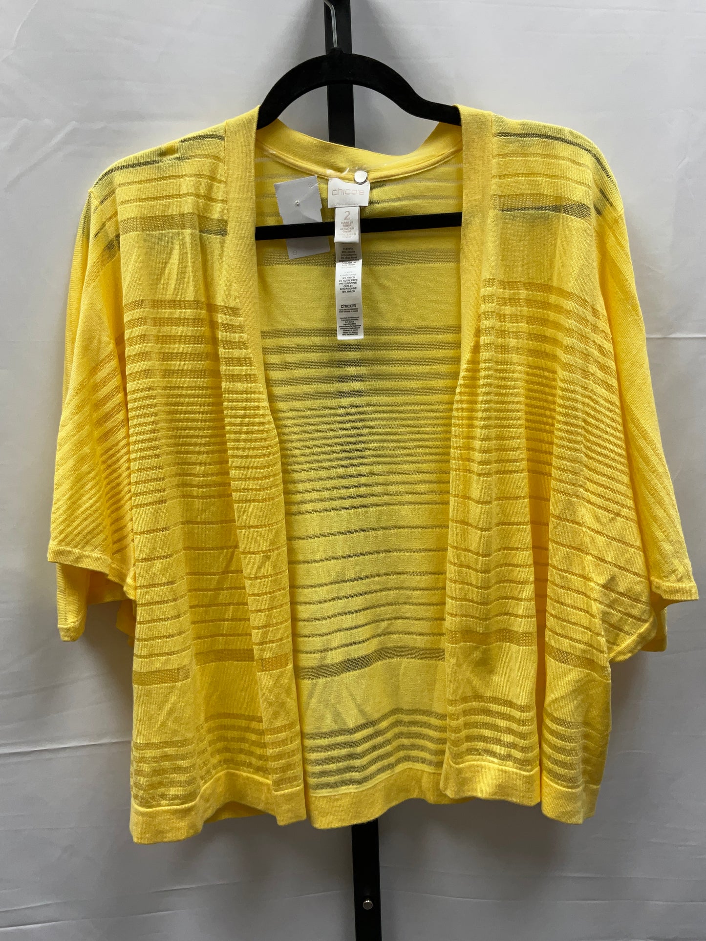 Yellow Cardigan Chicos, Size L