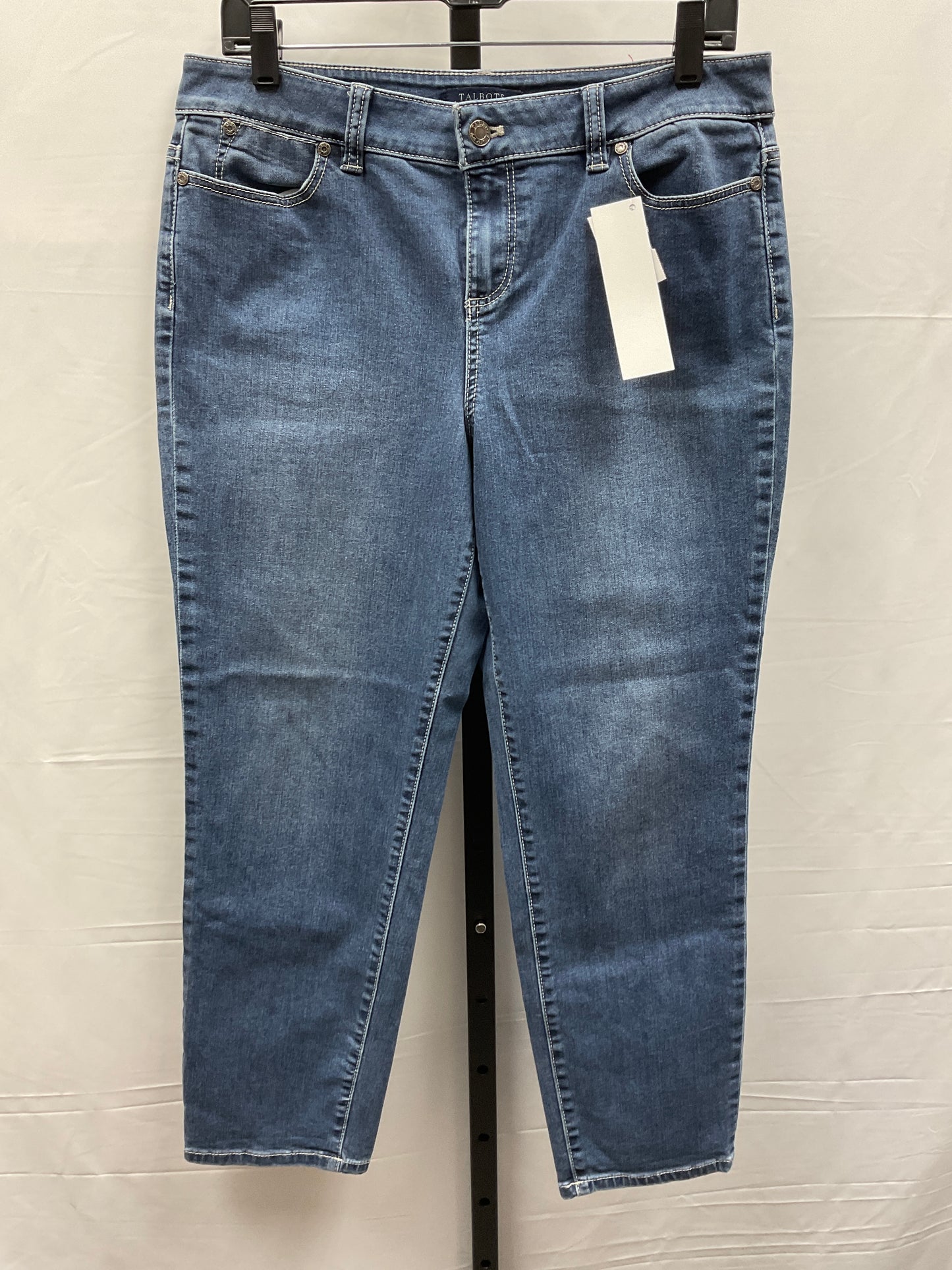 Jeans Straight By Talbots In Blue, Size: 10petite