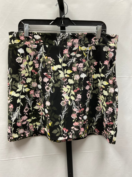 Floral Print Skirt Mini & Short Inc, Size 14