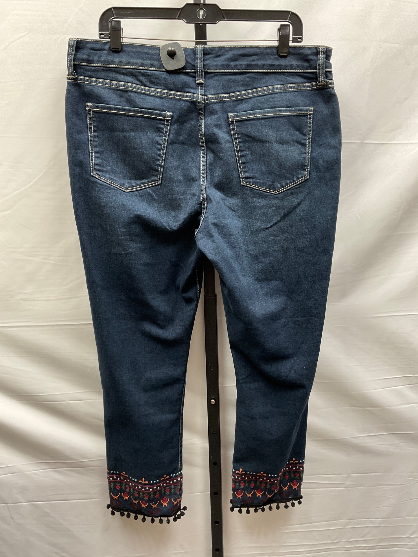 Blue Denim Jeans Skinny St Johns Bay, Size 16