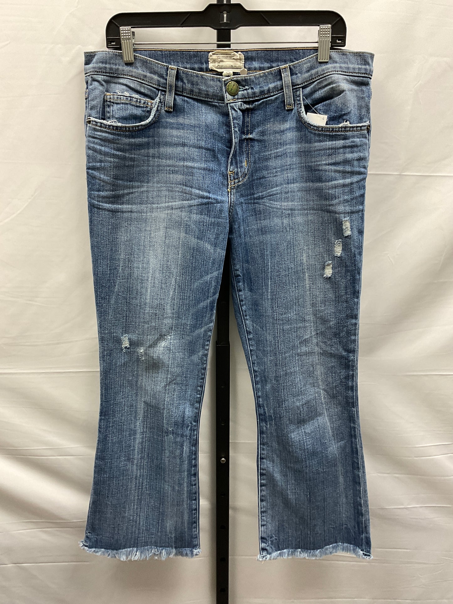 Blue Denim Jeans Cropped Current/elliott, Size 8