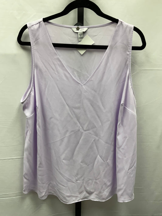 Purple Top Sleeveless Nine West, Size Xl