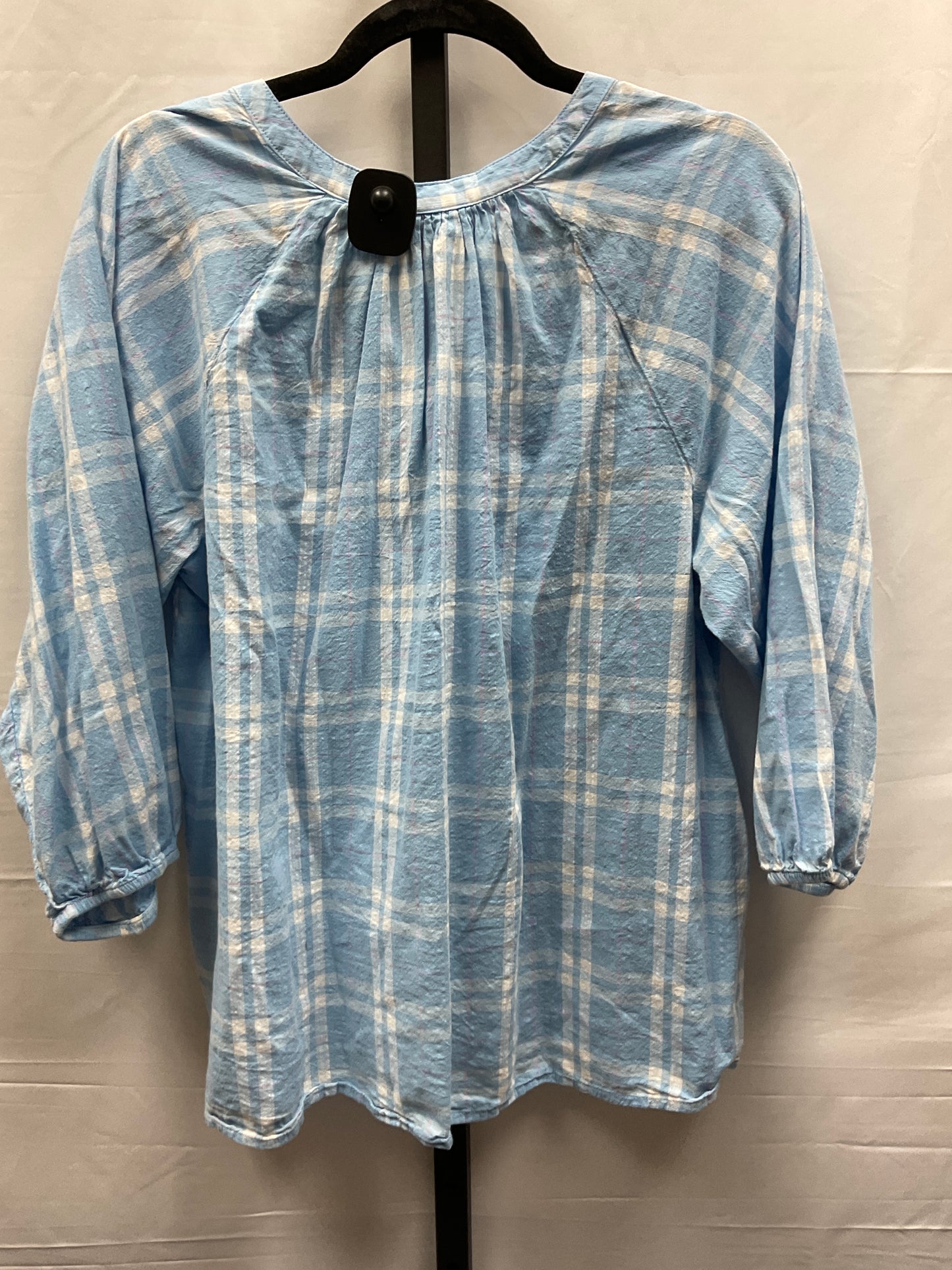 Blue Top Long Sleeve St Johns Bay, Size Petite   Xl