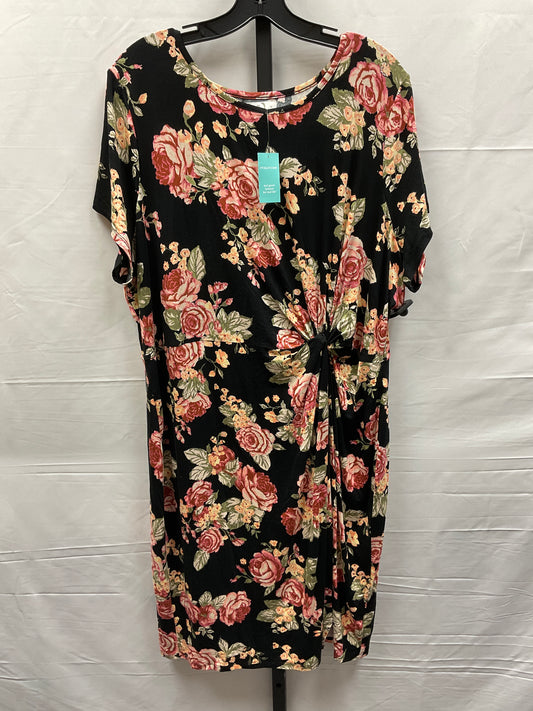 Floral Print Dress Casual Midi Maurices, Size 1x