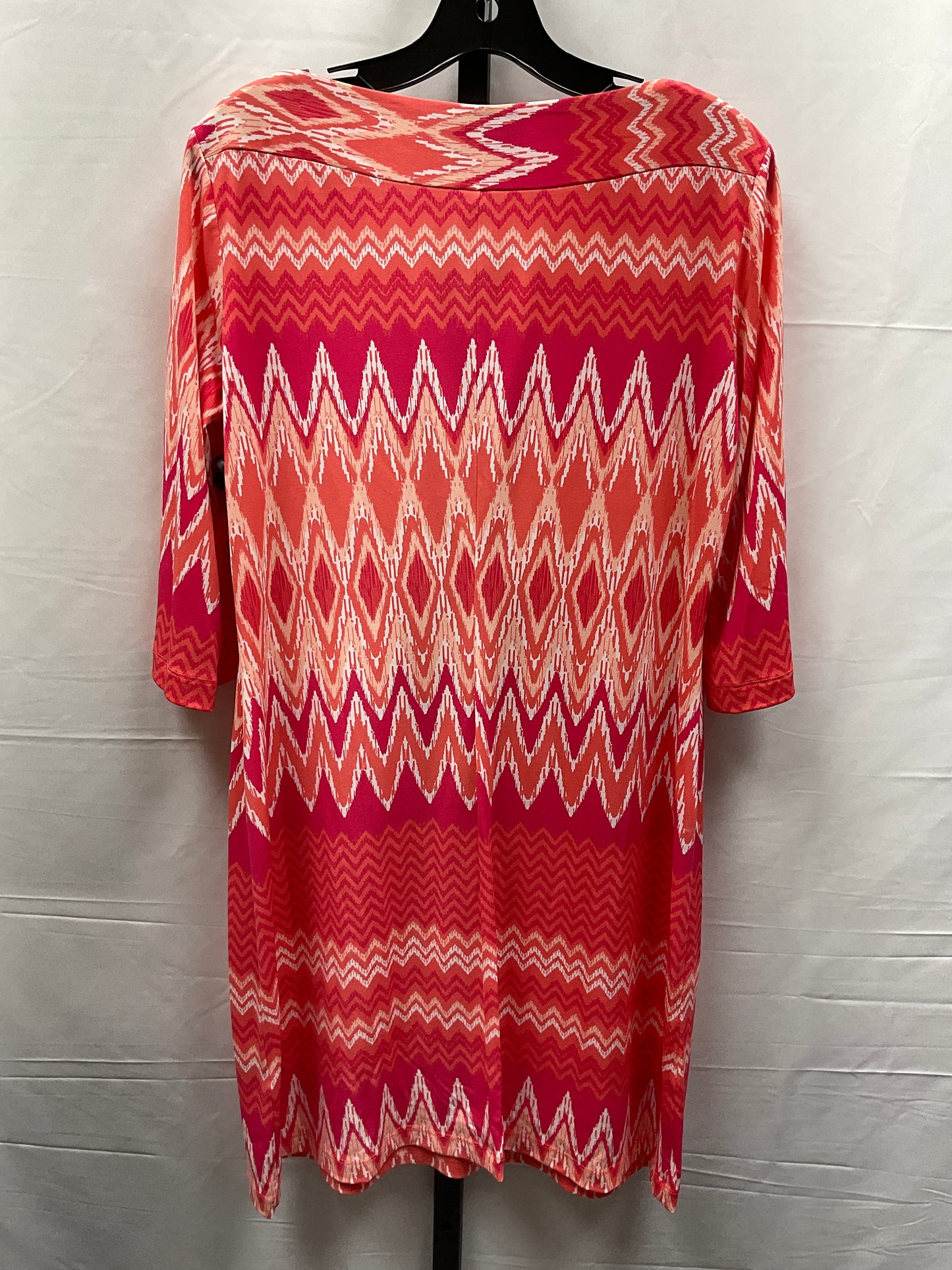 Pink Dress Casual Midi Donna Morgan, Size L