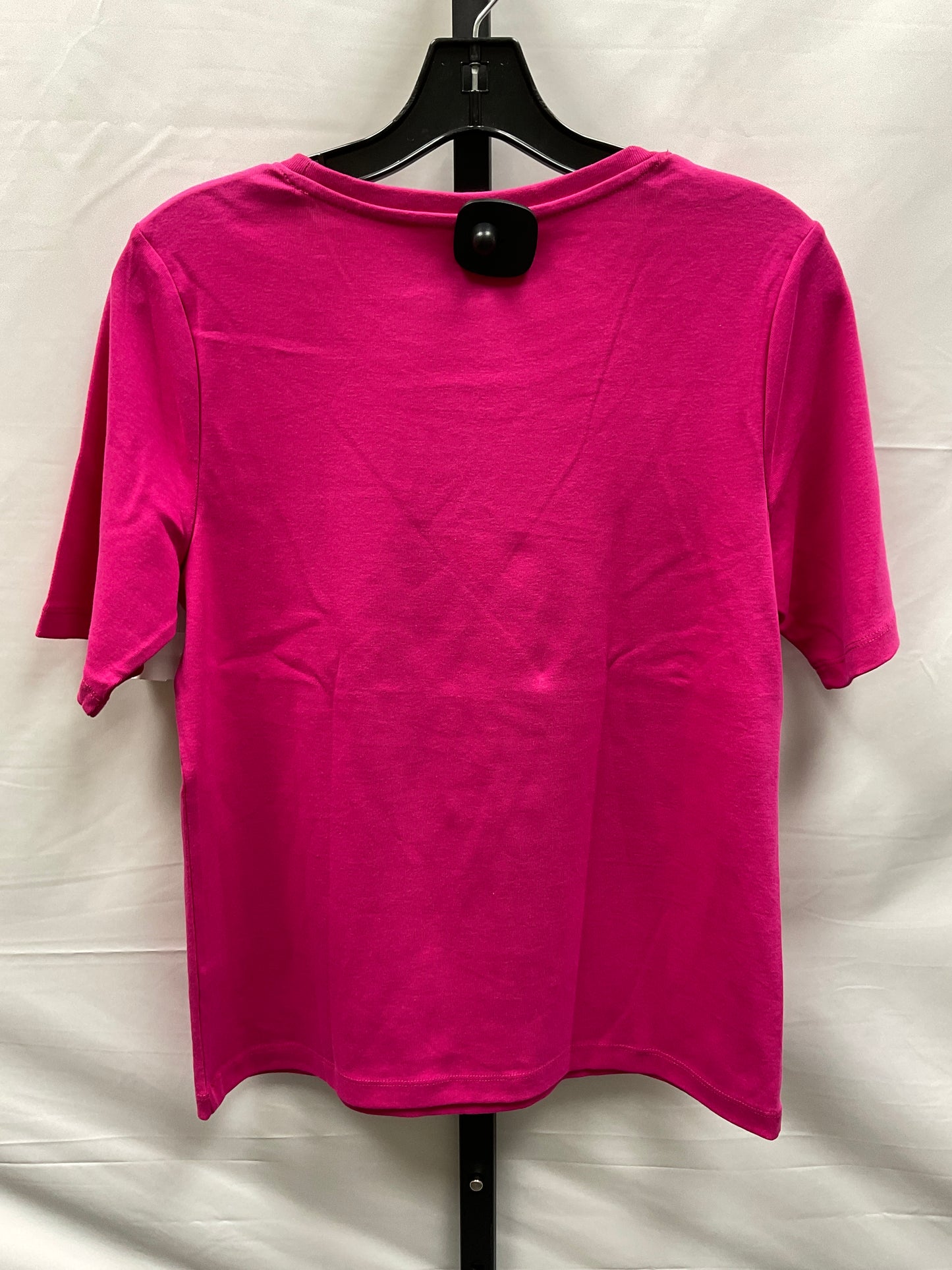 Pink Top Short Sleeve Basic Chicos, Size M