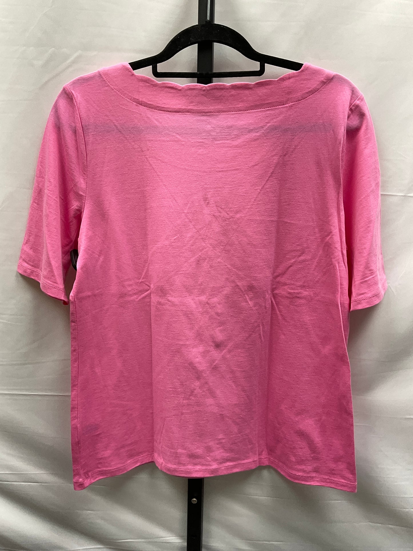 Pink Top Short Sleeve Basic Talbots, Size M