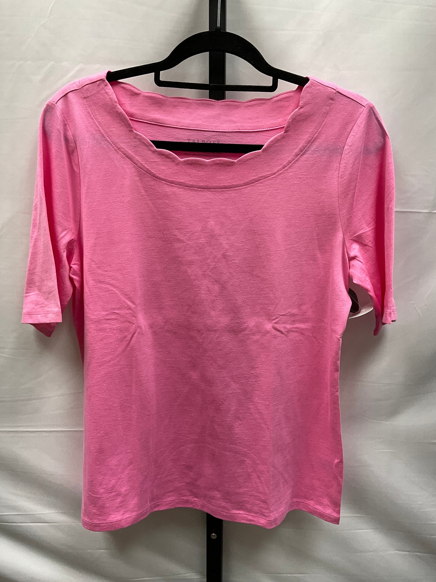 Pink Top Short Sleeve Basic Talbots, Size M