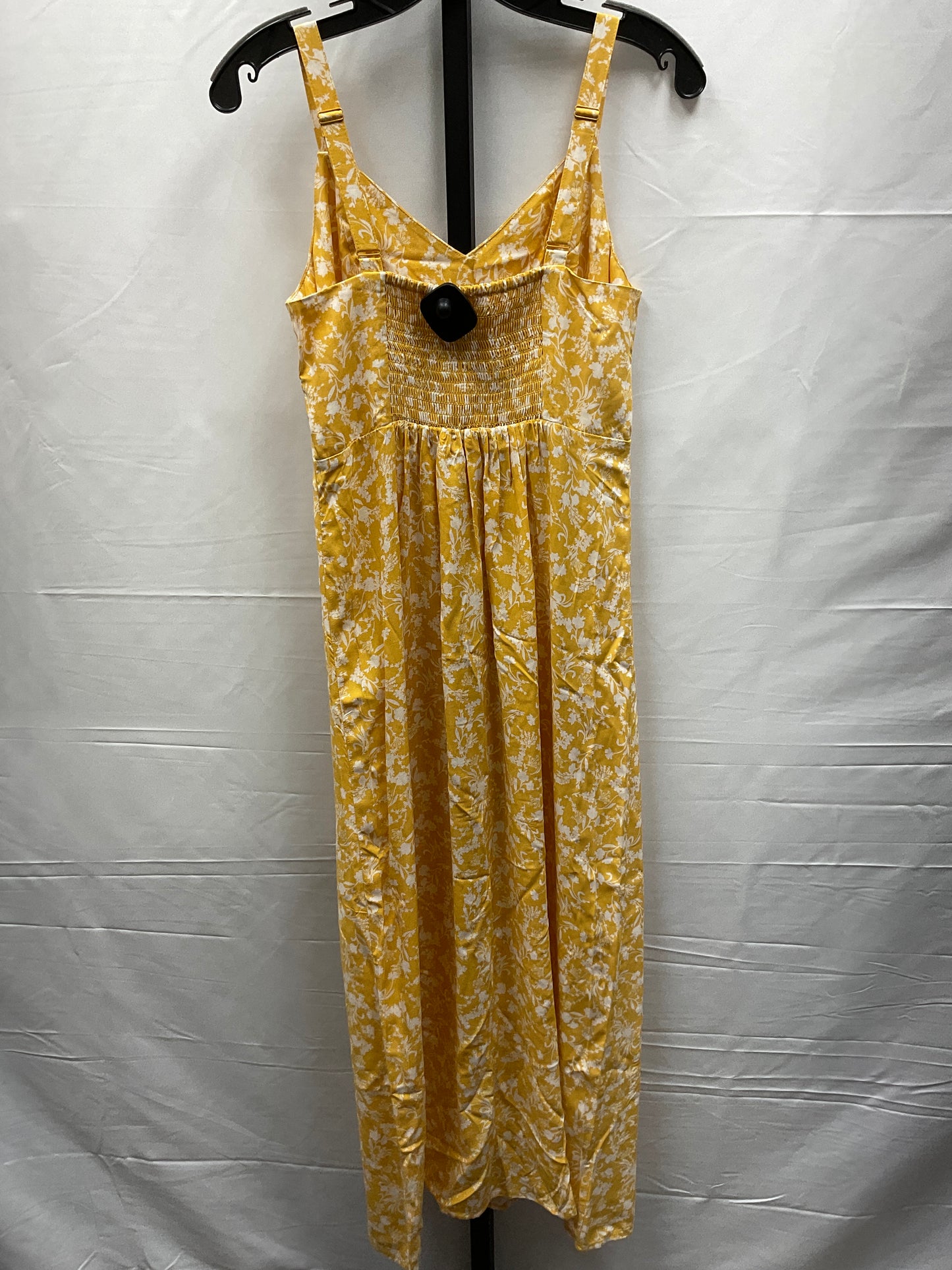 Yellow Dress Casual Maxi Old Navy, Size S