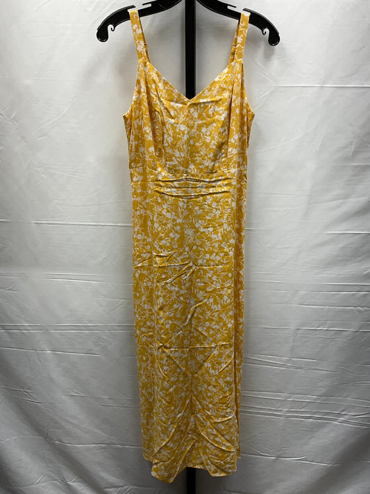 Yellow Dress Casual Maxi Old Navy, Size S