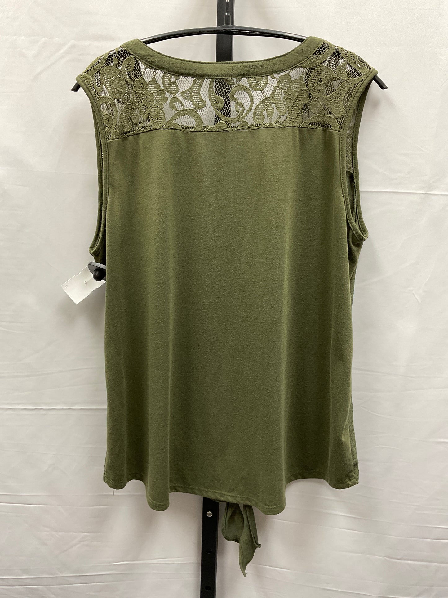 Green Top Sleeveless Clothes Mentor, Size Xl