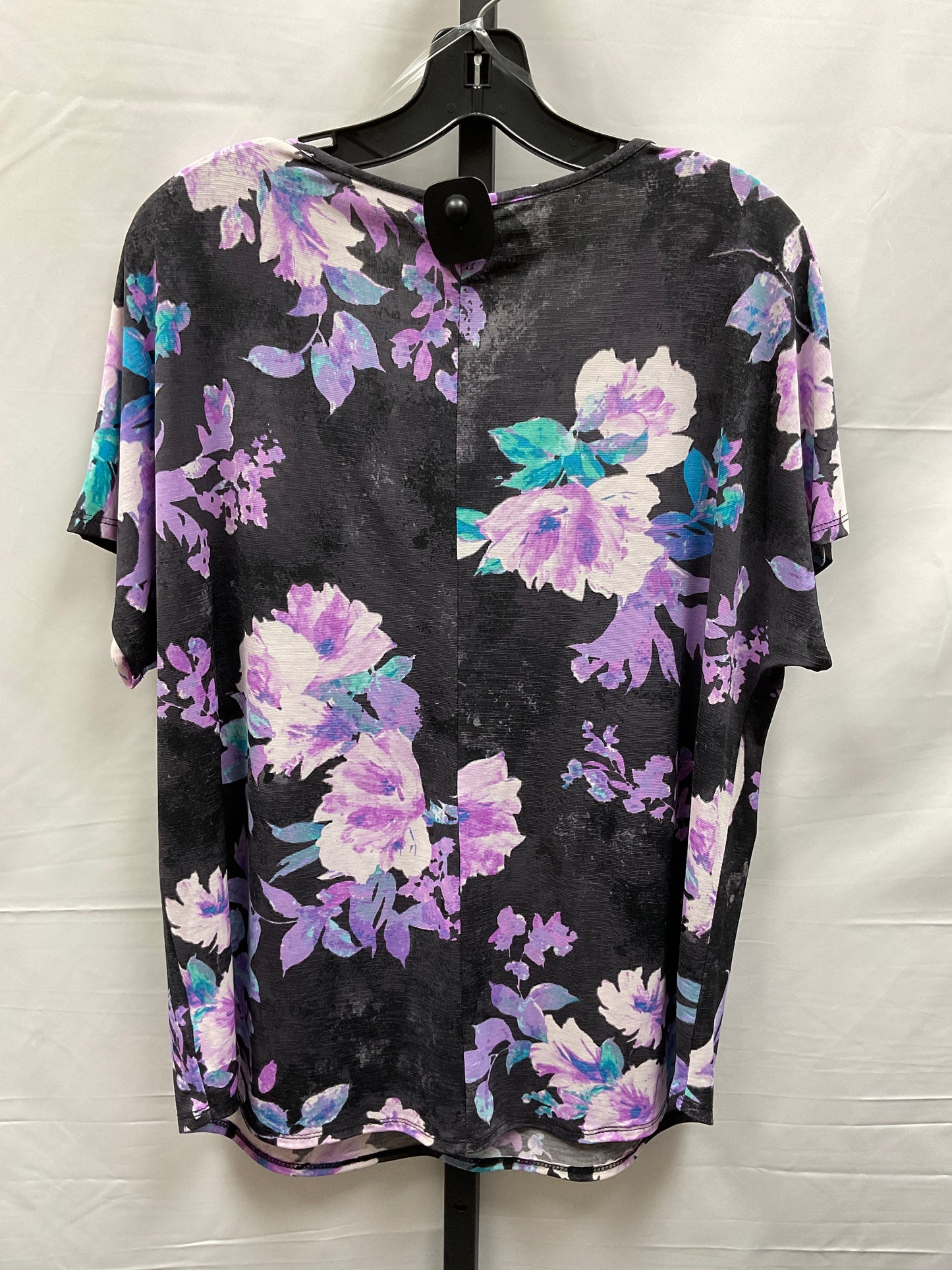 Floral Print Top Short Sleeve Honeyme, Size M