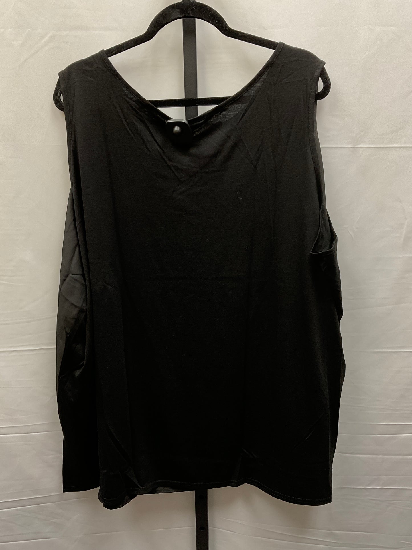 Black Top Sleeveless Diane Gilman, Size 4x