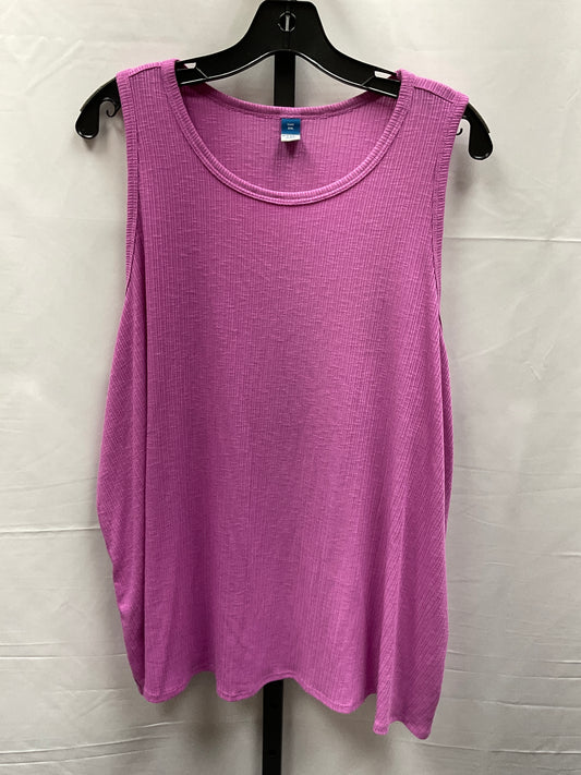 Pink Top Sleeveless Basic Old Navy, Size Xxl