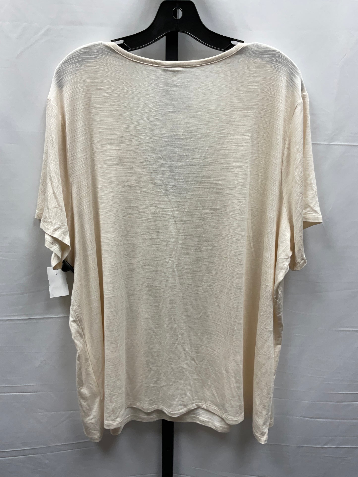 Cream Top Short Sleeve Basic Old Navy, Size Xxl