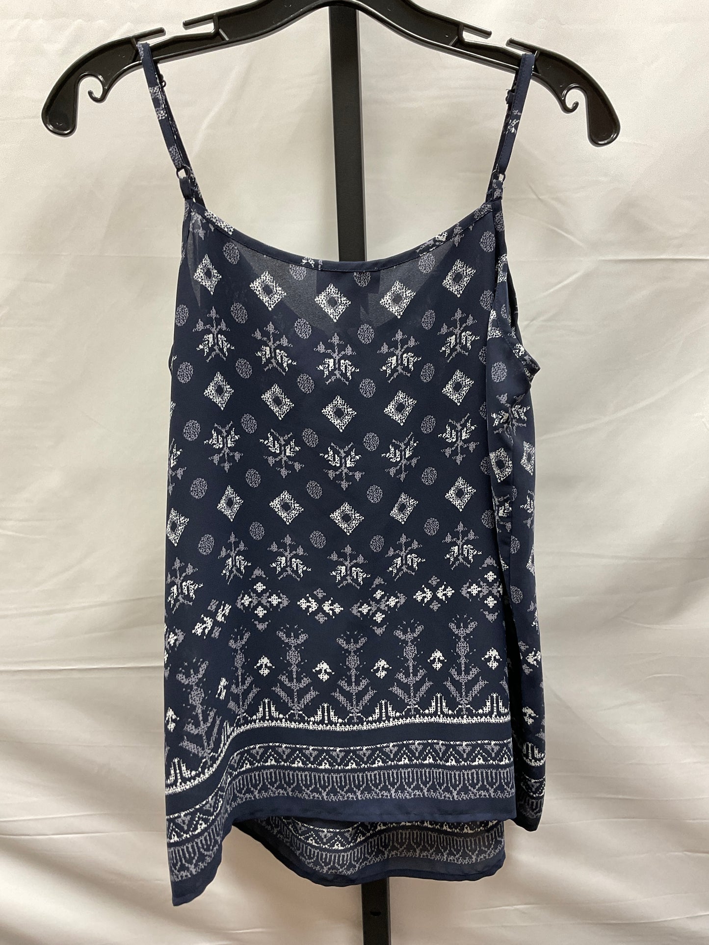 Navy Top Sleeveless Loft, Size M