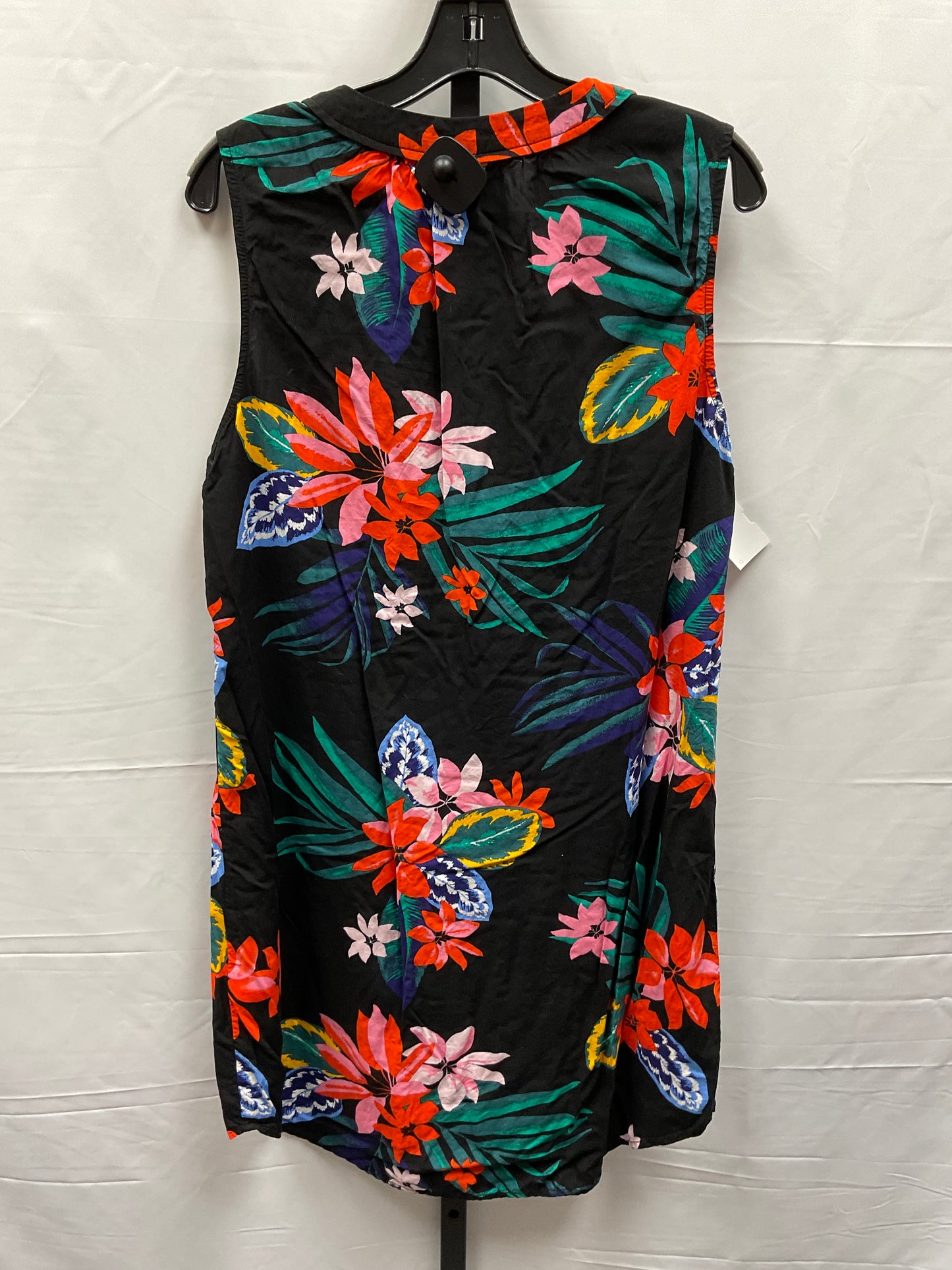 Floral Print Dress Casual Short Old Navy, Size L