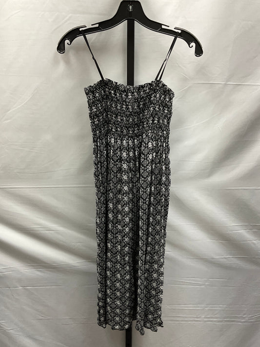 Black & White Dress Casual Midi Clothes Mentor, Size L