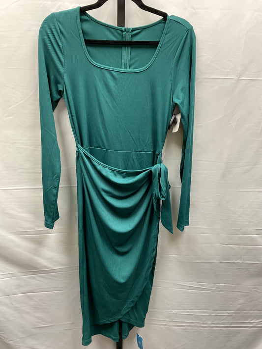 Green Dress Casual Midi Cupshe, Size M