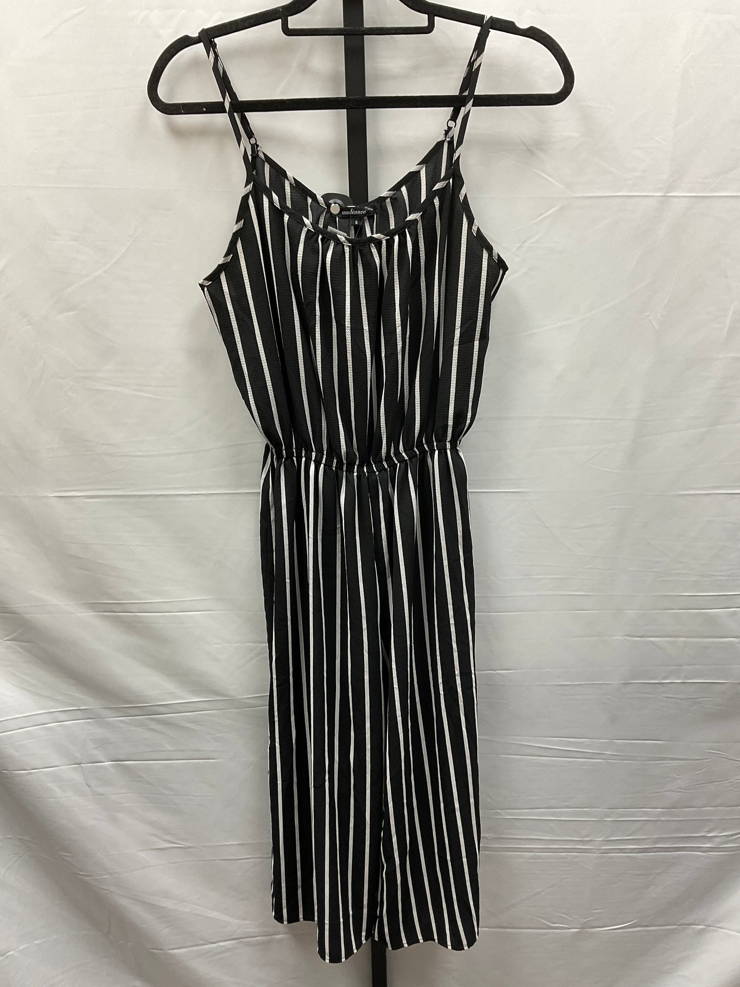 Striped Pattern Jumpsuit Ambiance Apparel, Size S