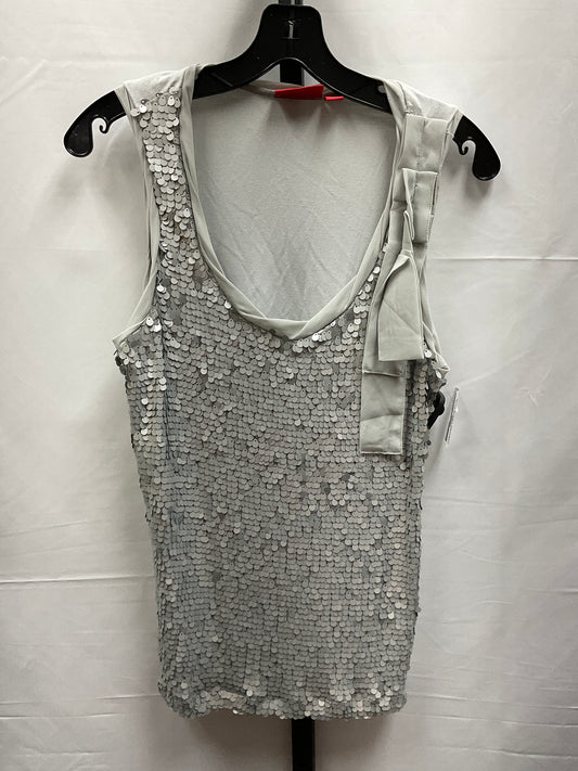 Silver Top Sleeveless New York And Co, Size M