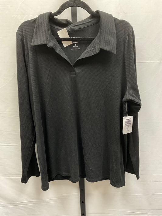 Black Top Long Sleeve Torrid, Size 3x