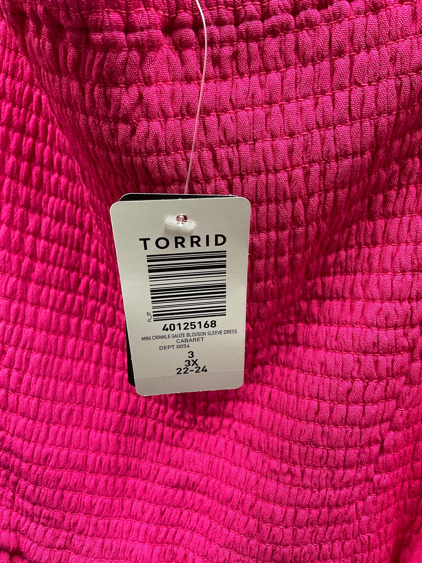 Pink Dress Casual Midi Torrid, Size 3x