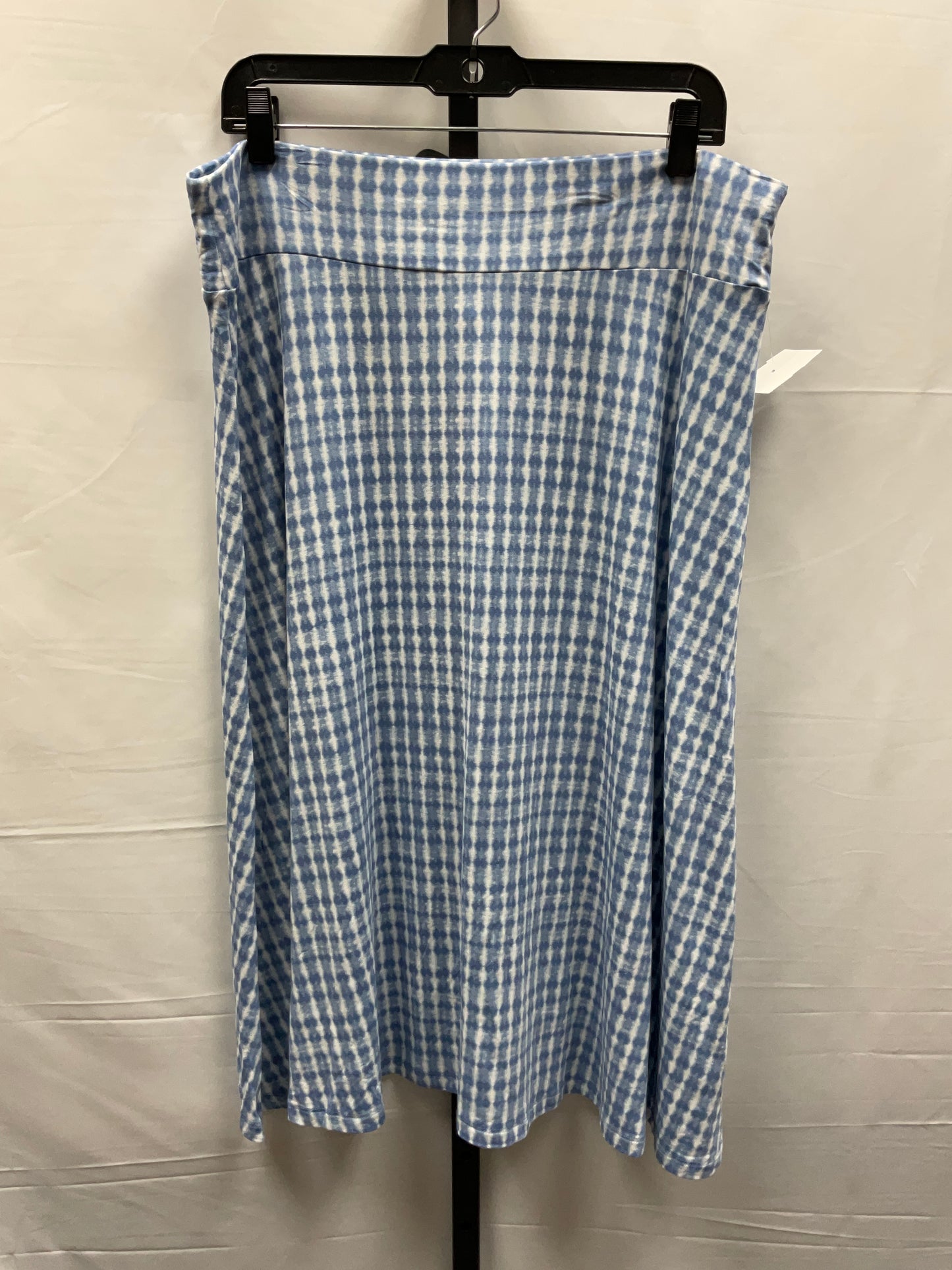 Blue & White Skirt Midi Joe Fresh, Size L