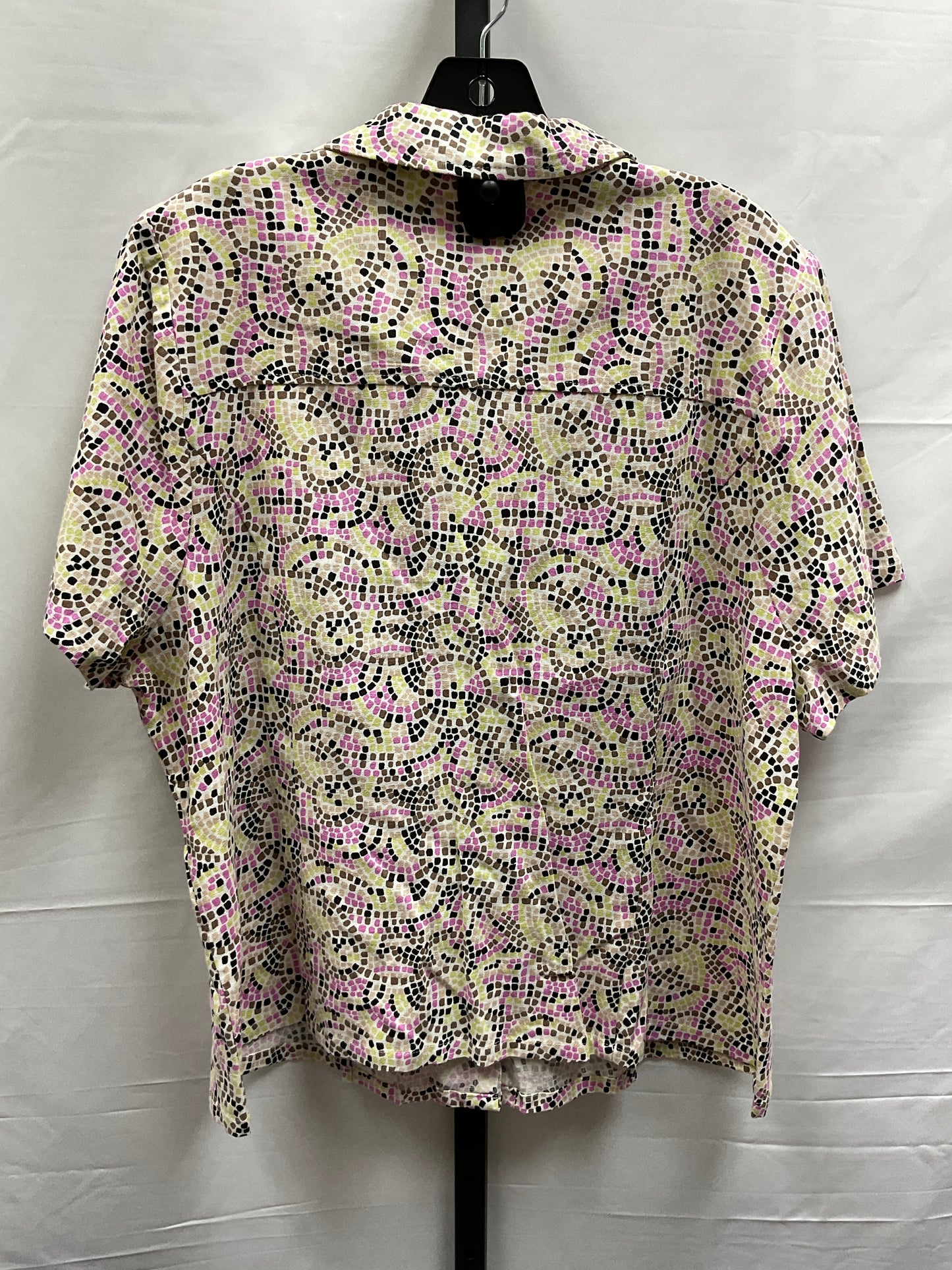 Multi-colored Top Short Sleeve Cj Banks, Size Xl