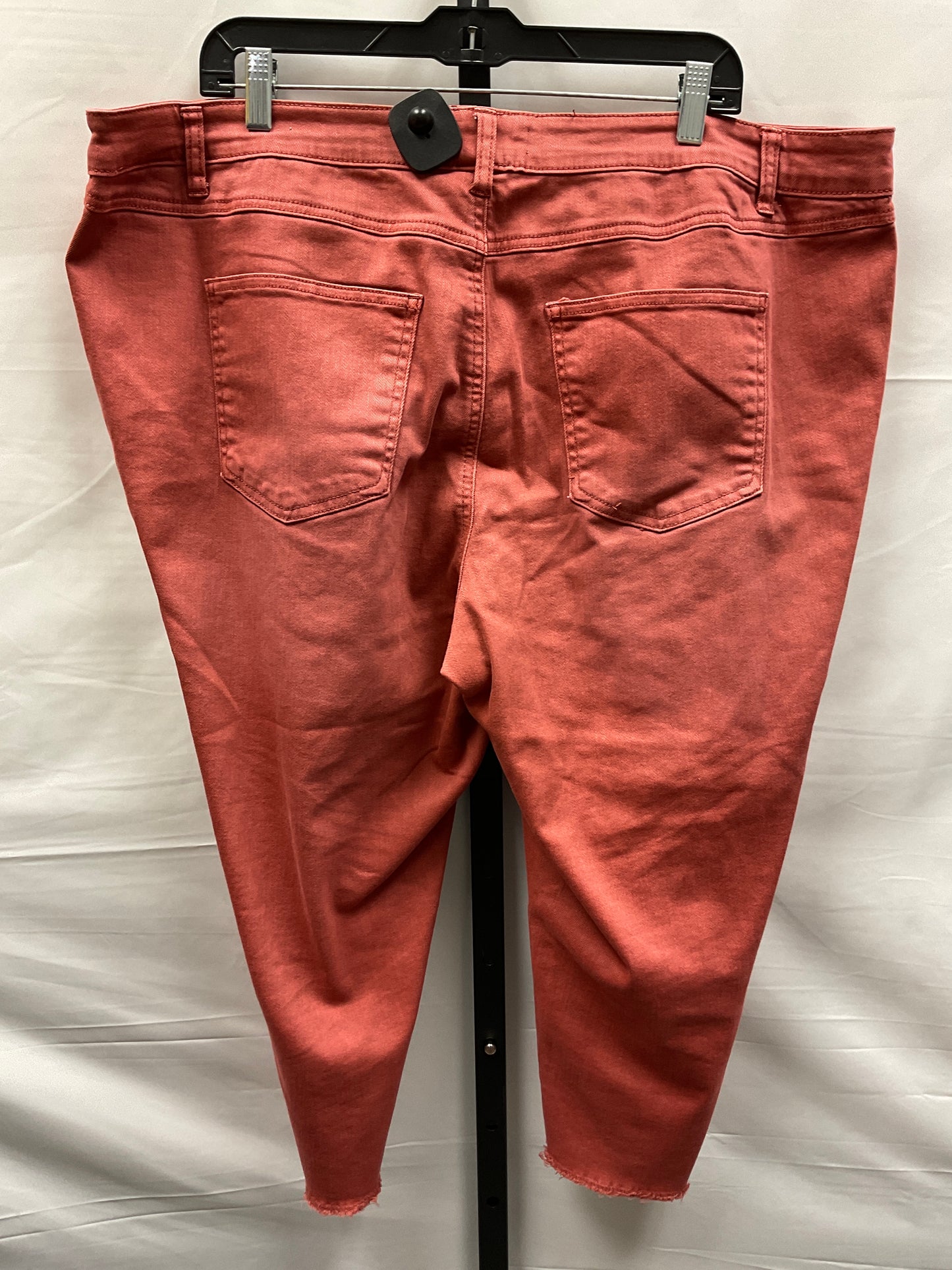 Red Denim Capris Cato, Size 18