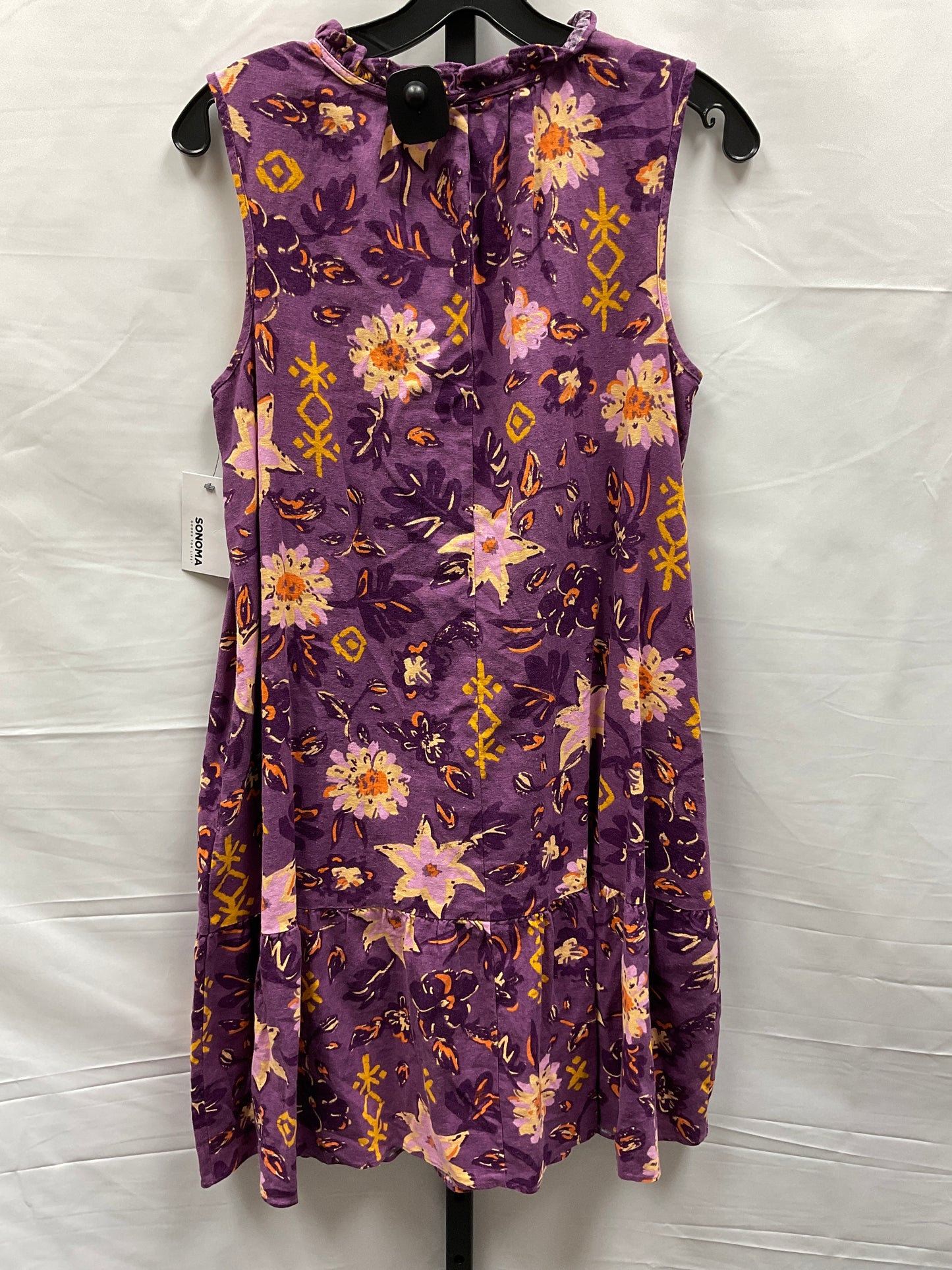 Purple Dress Casual Short Sonoma, Size M