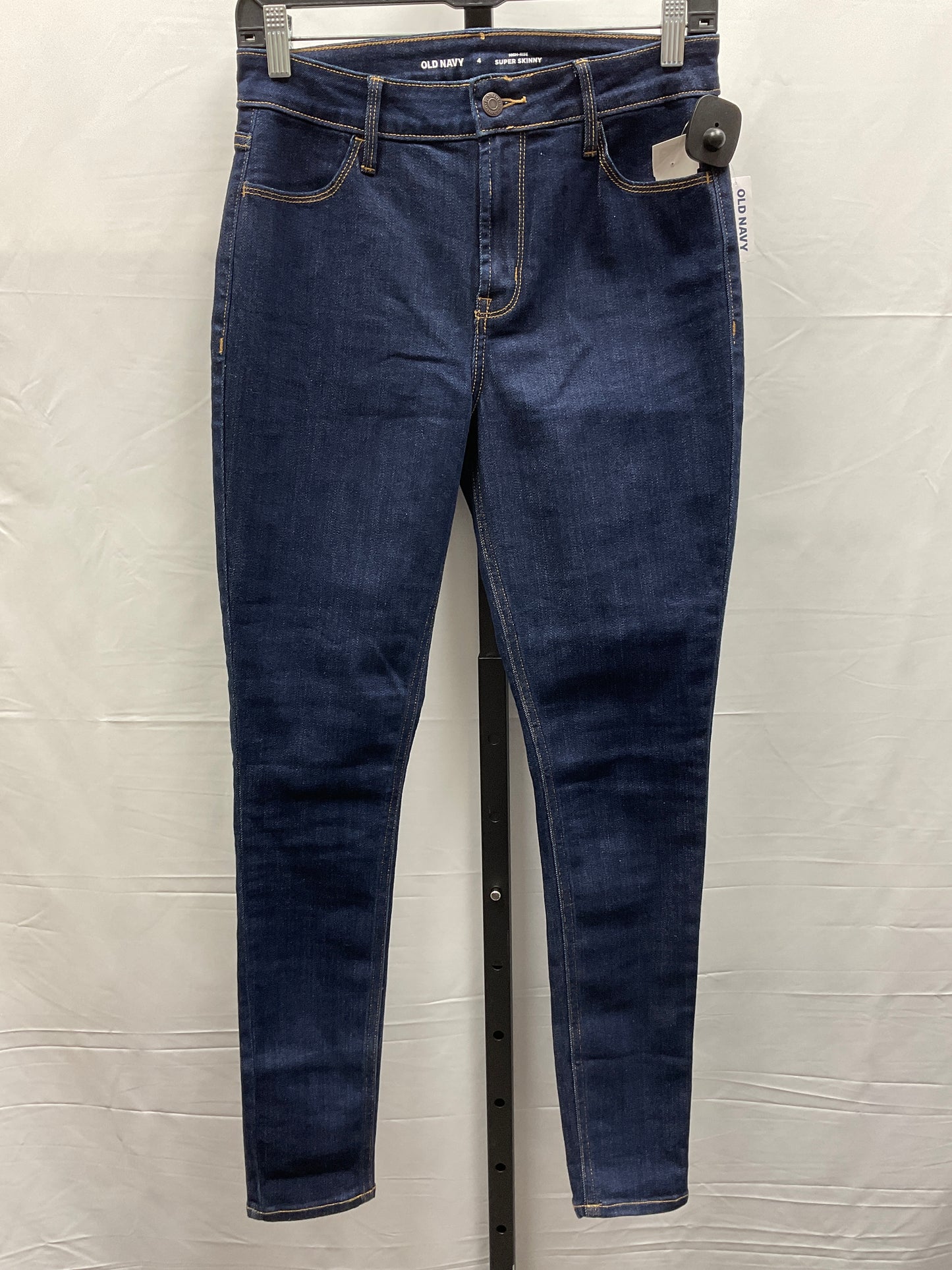 Jeans Skinny By Old Navy In Blue Denim, Size: 4