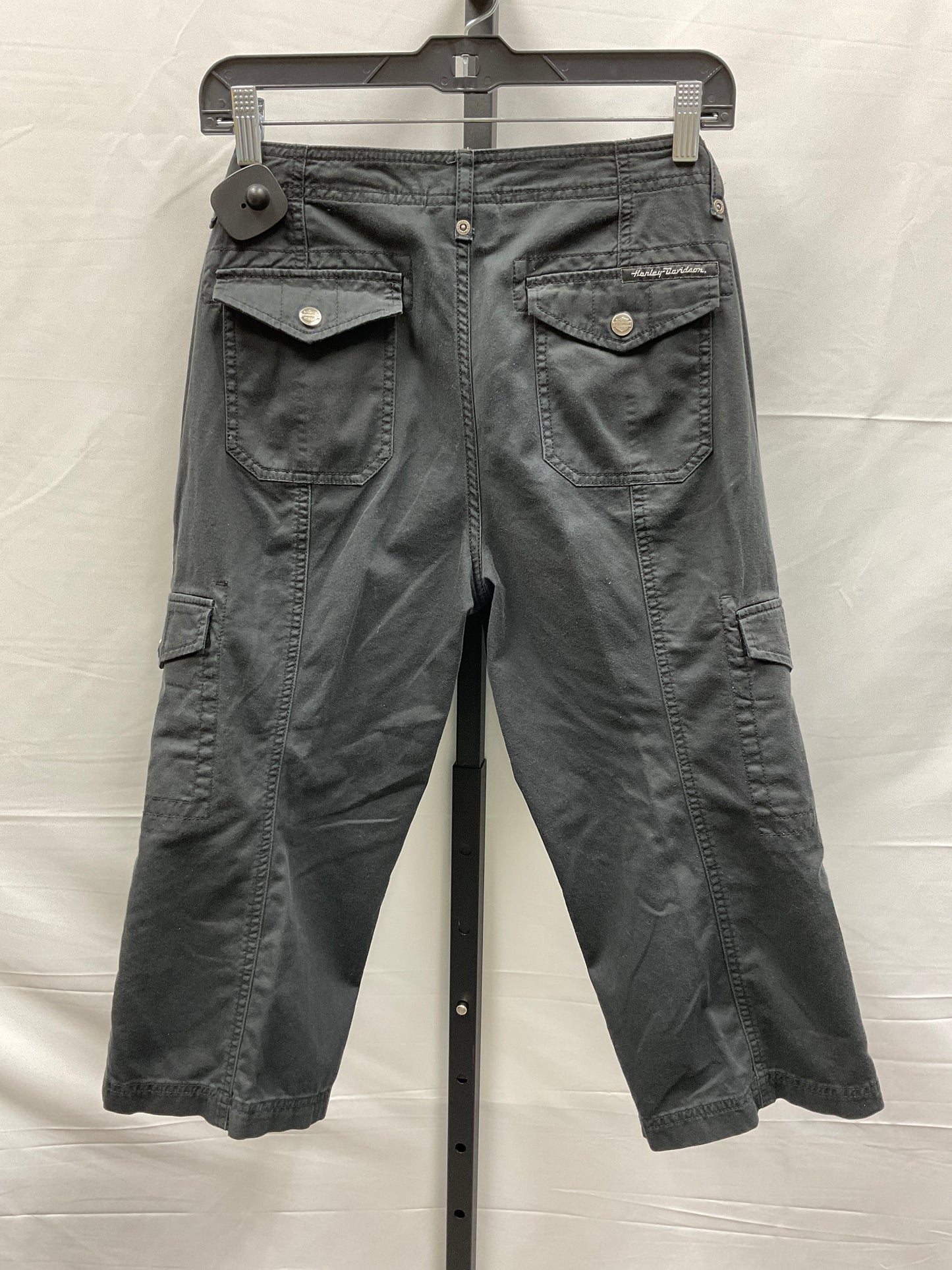 Black Capris Harley Davidson, Size 10