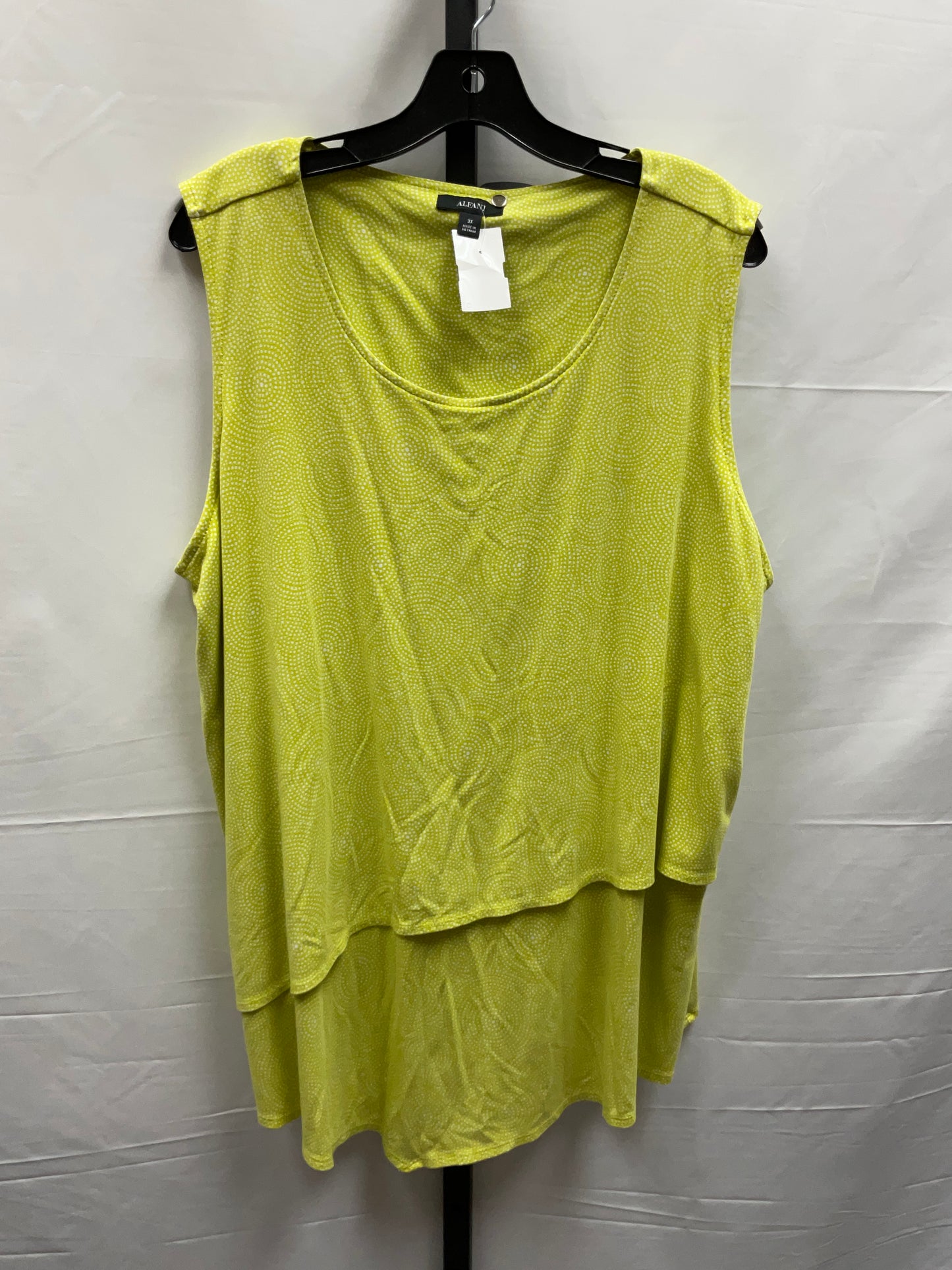 Green Top Sleeveless Alfani, Size 3x