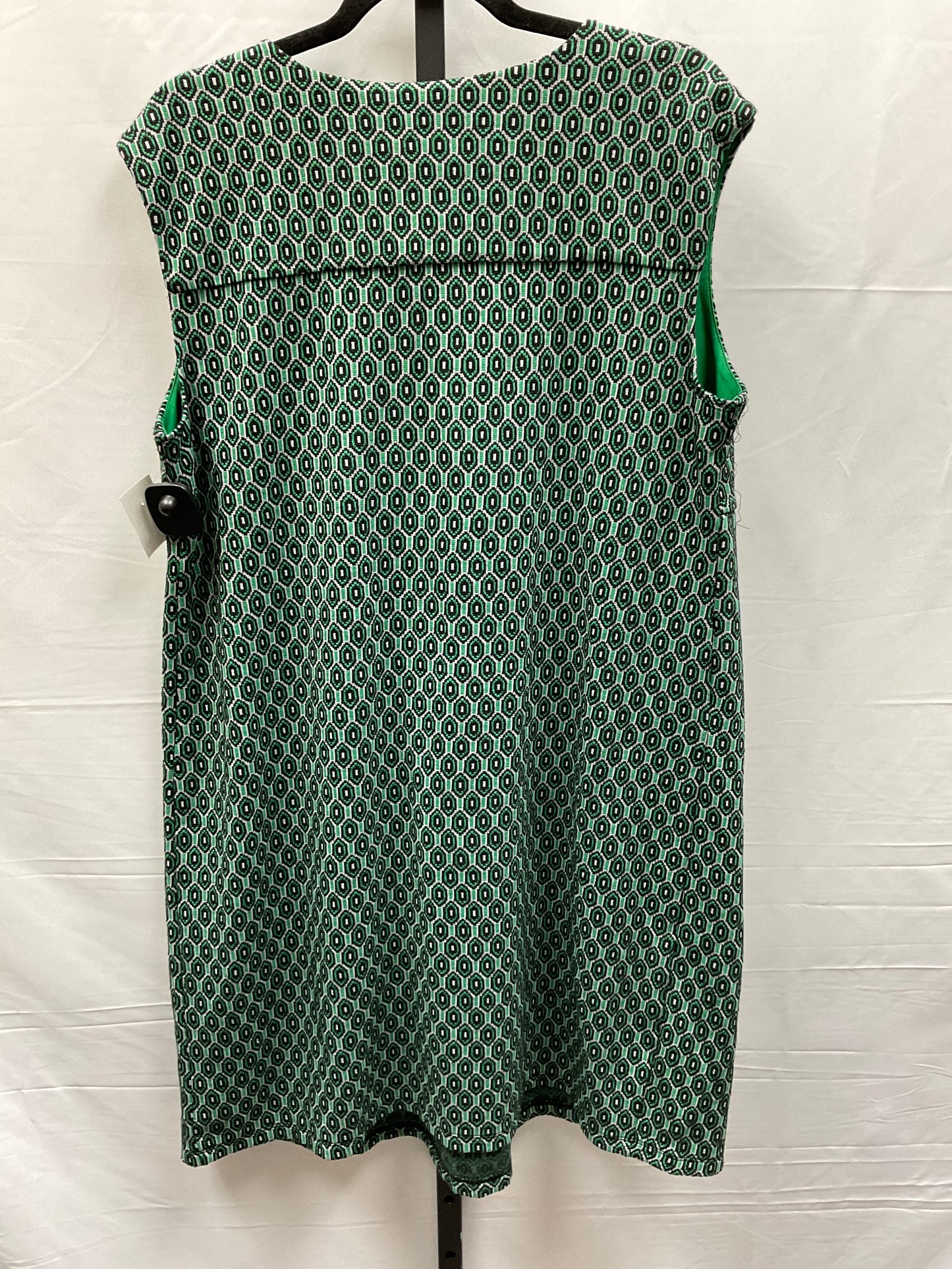 Green & White Dress Work Enfocus, Size Xl